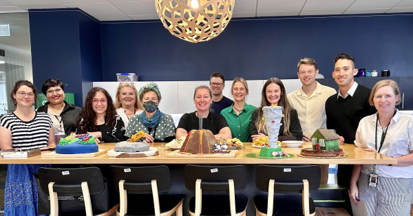 Resilience team at a shared morning tea.